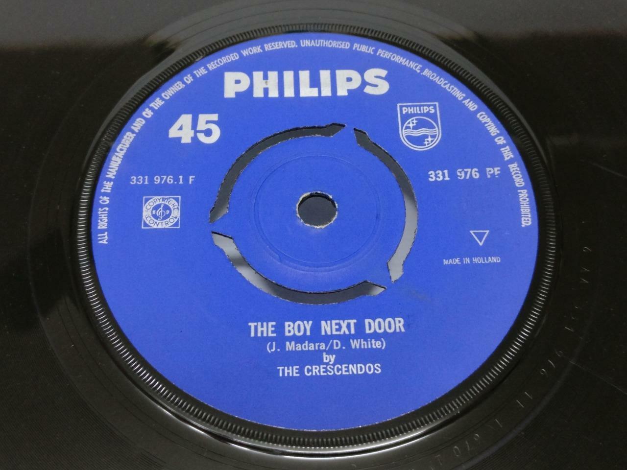 Rare Singapore The Crescendos The Boy Next Door Holland English EP 7" (EP151)