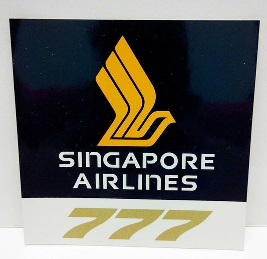 Vintage 80’s Sticker SIA Singapore Airlines 777 Advertising F/S