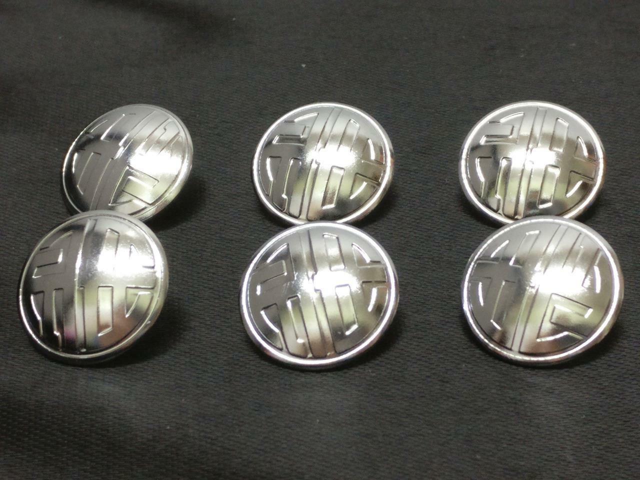 Vintage Singapore Zhong Zheng Secondary School 19mm 华侨 Chinese Buttons x6 A1873