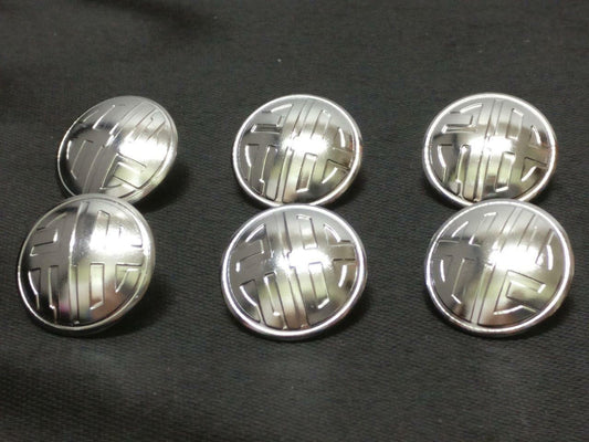 Vintage Singapore Zhong Zheng Secondary School 19mm 华侨 Chinese Buttons x6 A1873