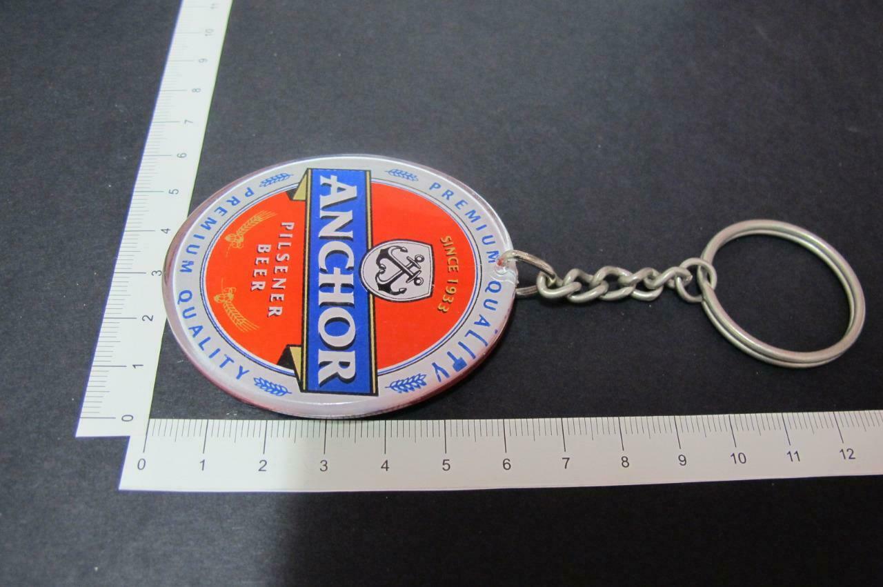 Rare Vintage Anchor Pilsener Beer Keyring Keychain Key Chain F/S (A138)