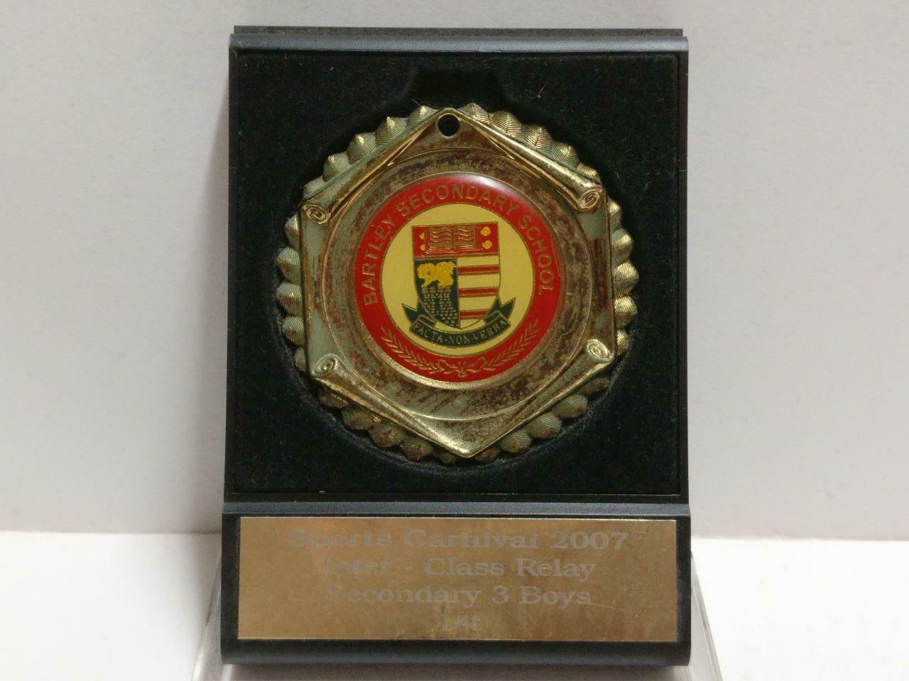 Singapore Bartley Secondary School Sports Carnival 2007 Medal w/ Box (C097)