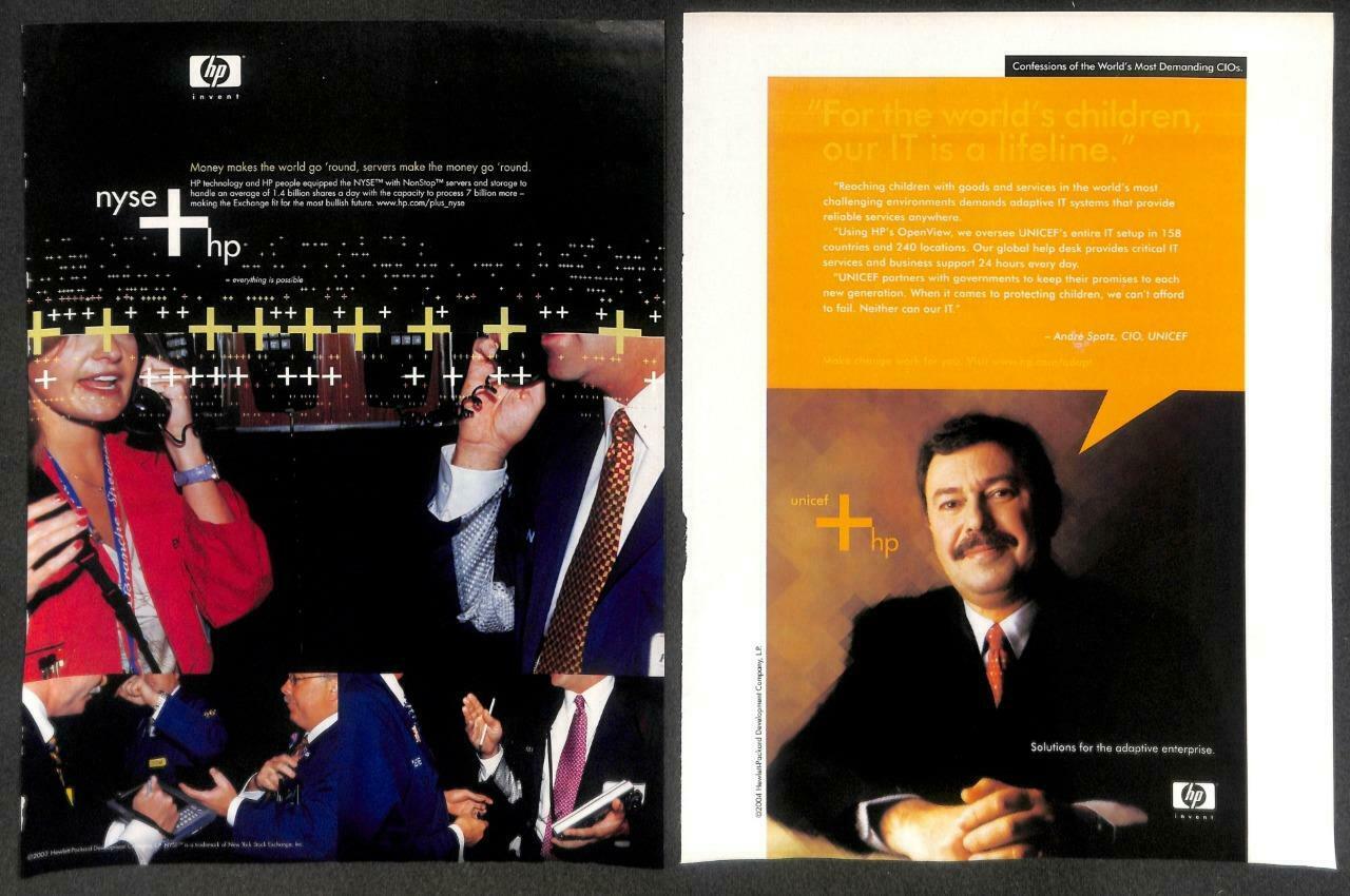 Vintage HP Hewlett Packard Sports Car Magazine Advertisement Print Ad x 18 P890