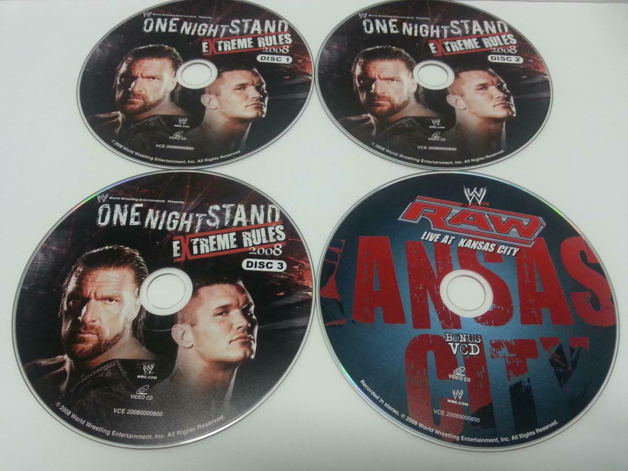 WWE WWF Wrestling One Night Stand Extreme Rules 2008 Singapore Only 4x VCD A841