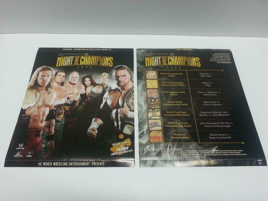 WWE WWF Wrestling Night Of Champions 2008 Singapore Only 4x VCD OOP (A835)