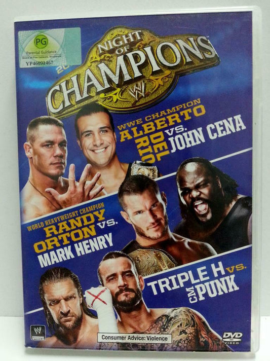 WWE WWF Wrestling John Cena CM Punk Triple H Champions 2011 Singapore DVD A1071