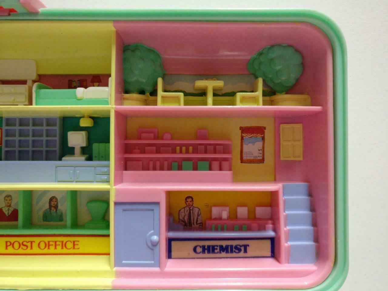 Vintage Polly Pocket 1989 Bluebird Rectangle Money Box Compact Only (FTY075)