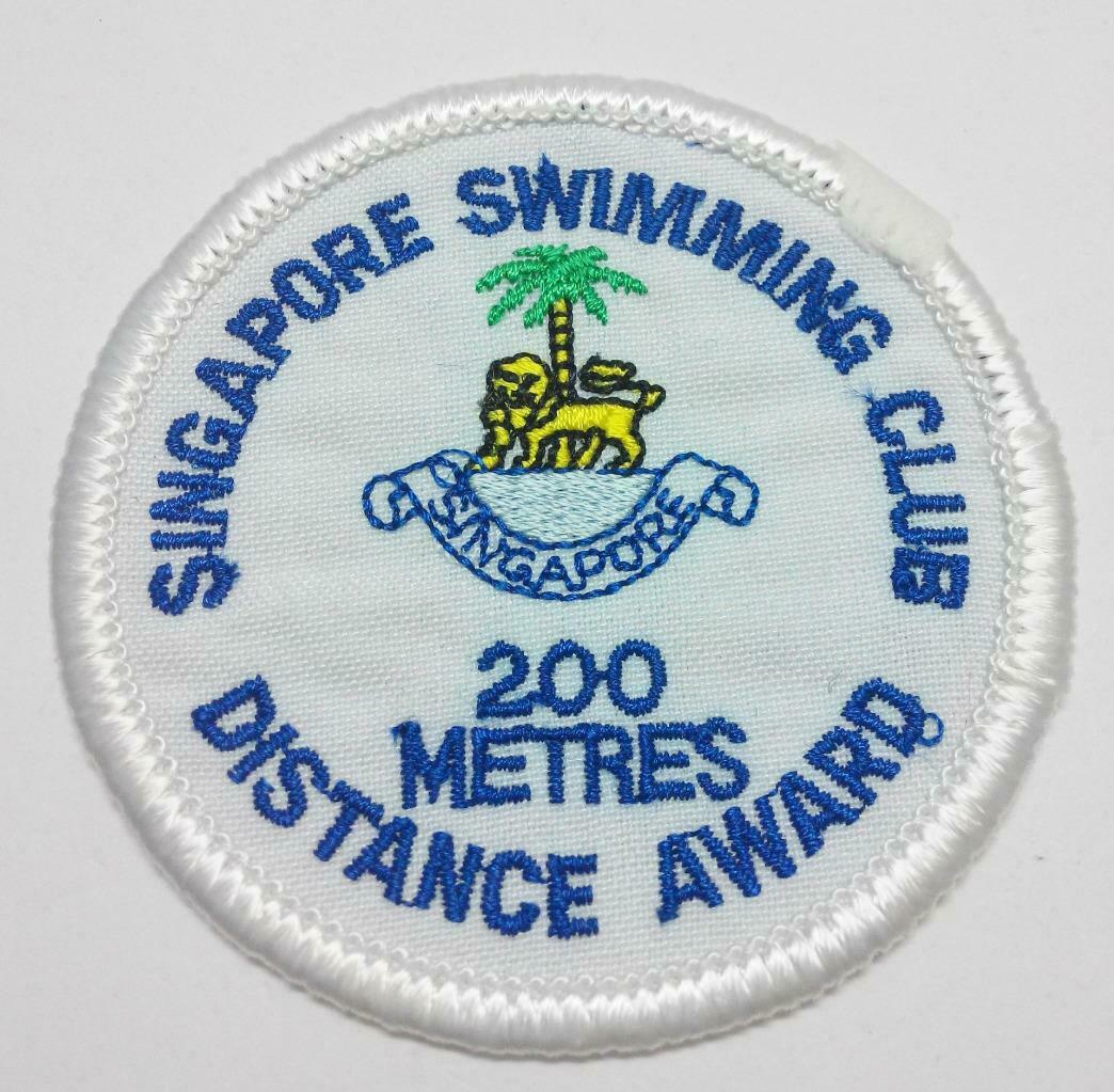 Embroidered Singapore Swimming Club 200M Award Sew On Clothes Patch (A979)