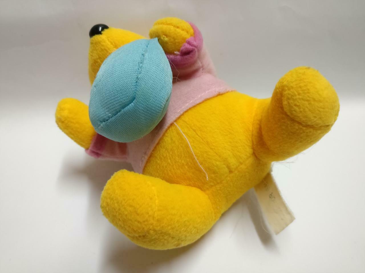 Disney Winnie The Pooh Baby With Blue Pillow 6" Plush Soft Toy F/S (PTY111)