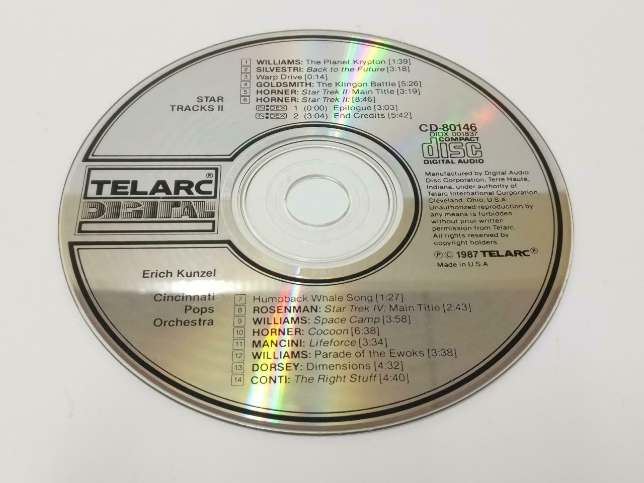 Erich Kunzel Music From Star Trek Back To The Future Superman 1987 CD CDS472