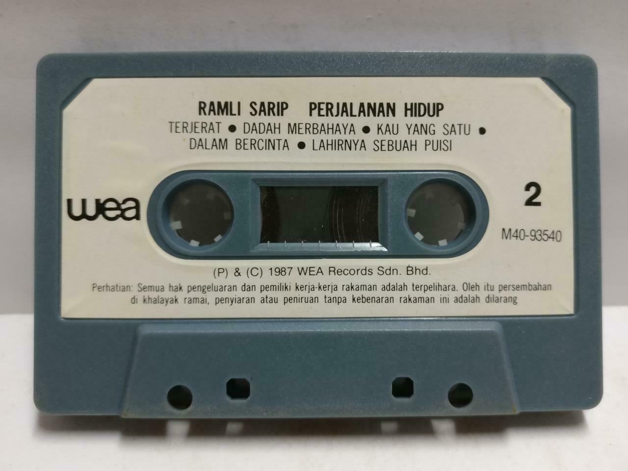 Rare Malay Rock Ramli Sarip Perjalanan Hidup 1987 Malaysia Melayu Cassette CT755