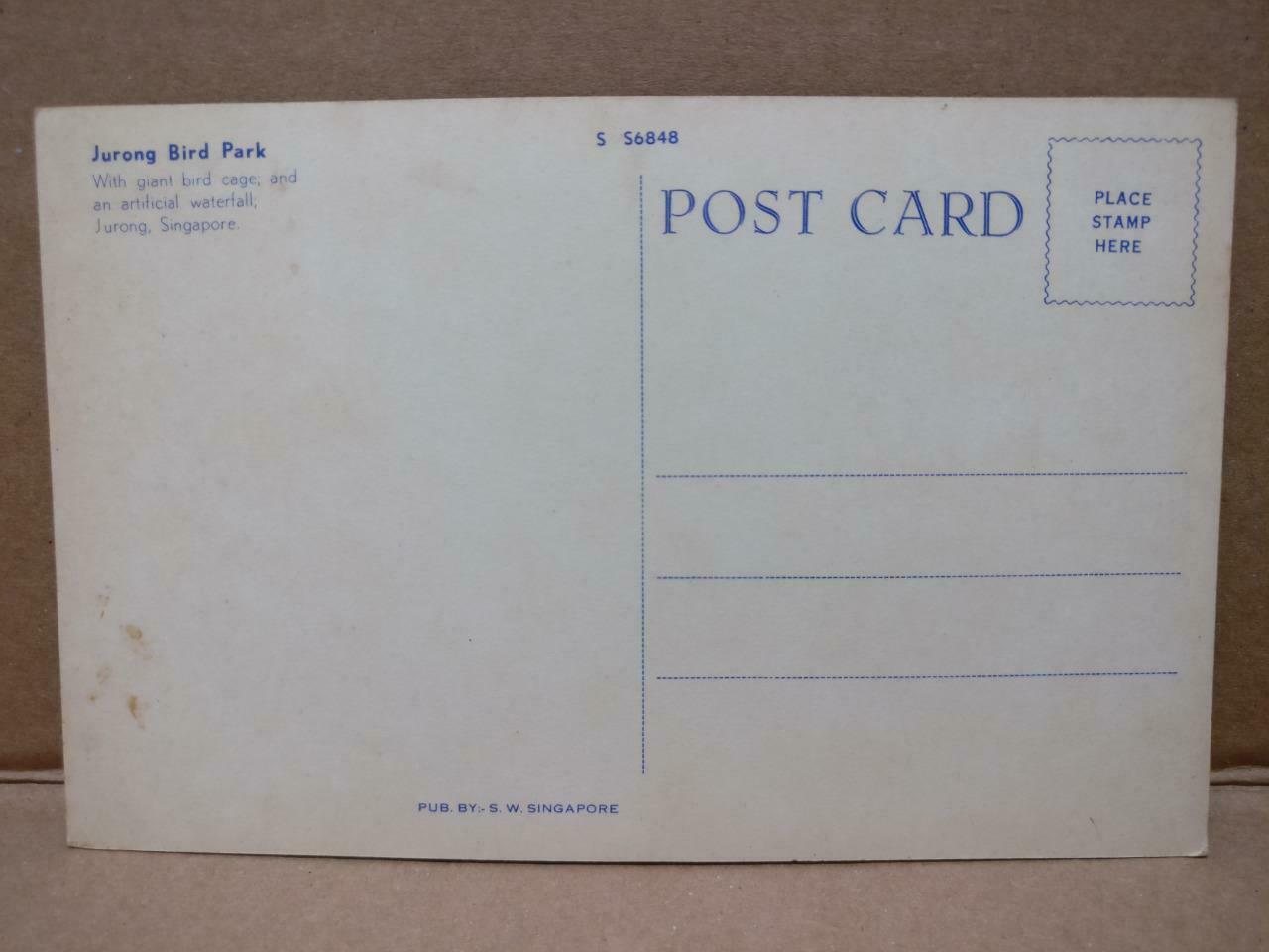 LUCKYPIGEON Jurong Bird Park Artificial Waterfall Singapore Postcard (C1851)