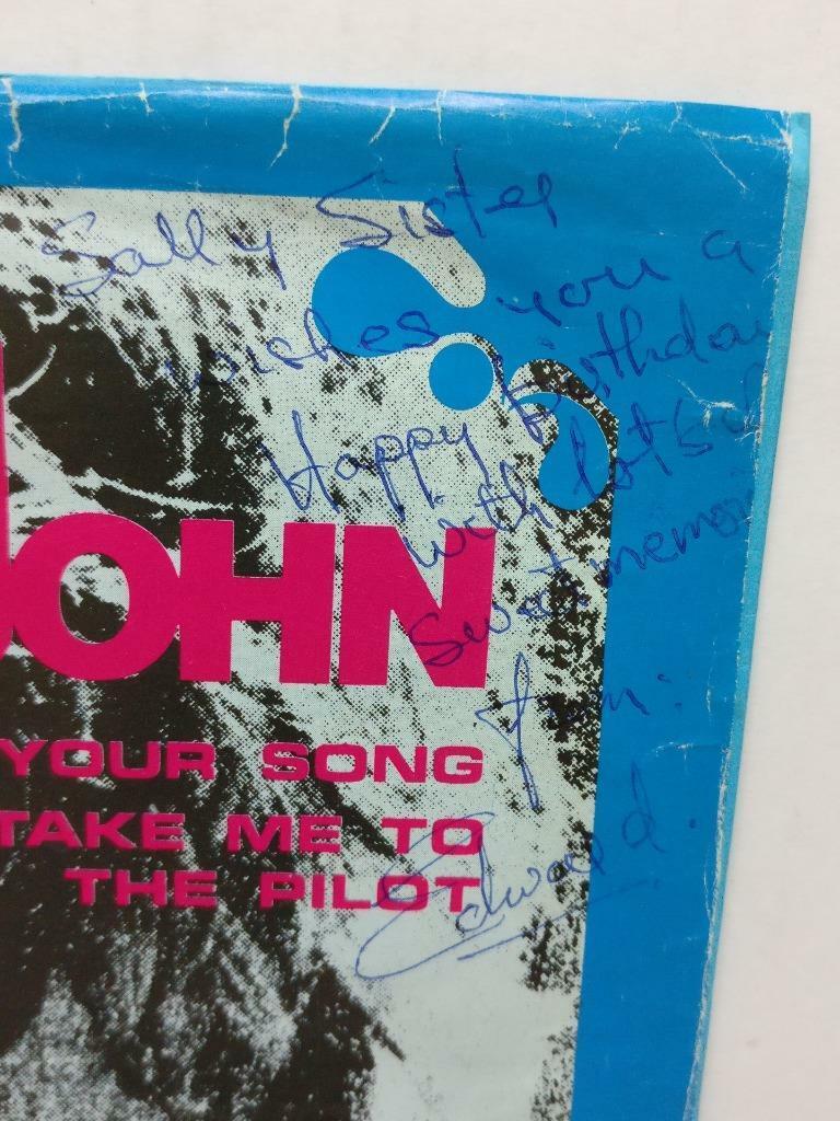 Elton John Your Song Take Me To The Pilot MCA Rare Singapore 7" EP EP067