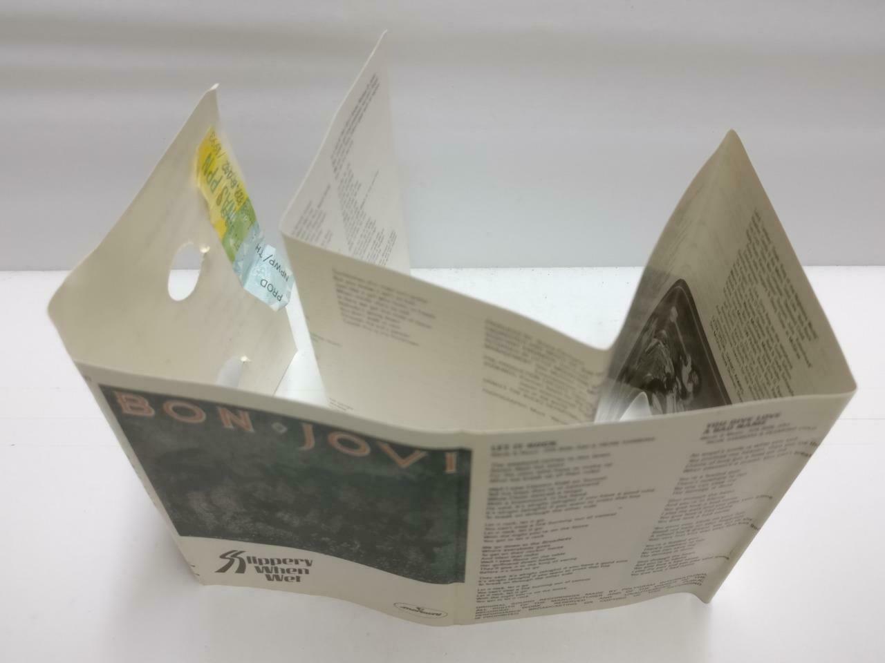 Bon Jovi Slippery When Wet 1986 Mega Rare Indonesia Only English Cassette CT518