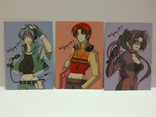 LUCKYPIGEON888 Singapore Cartoon Anime Character Art Postcard Lot Of 3 (E0498)