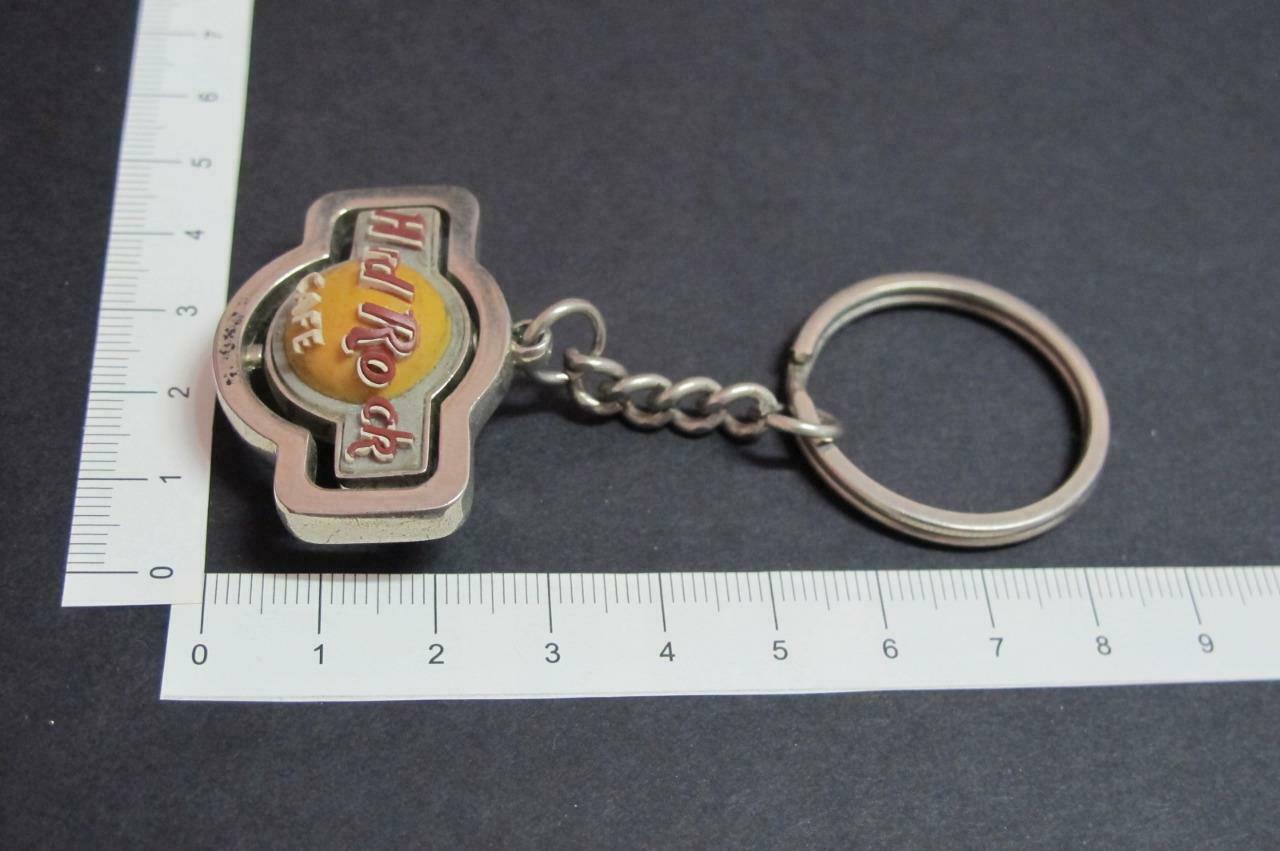 Rare Vintage Hard Rock Cafe Spinning Logo Keychain Keyring Key Chain F/S (A029)