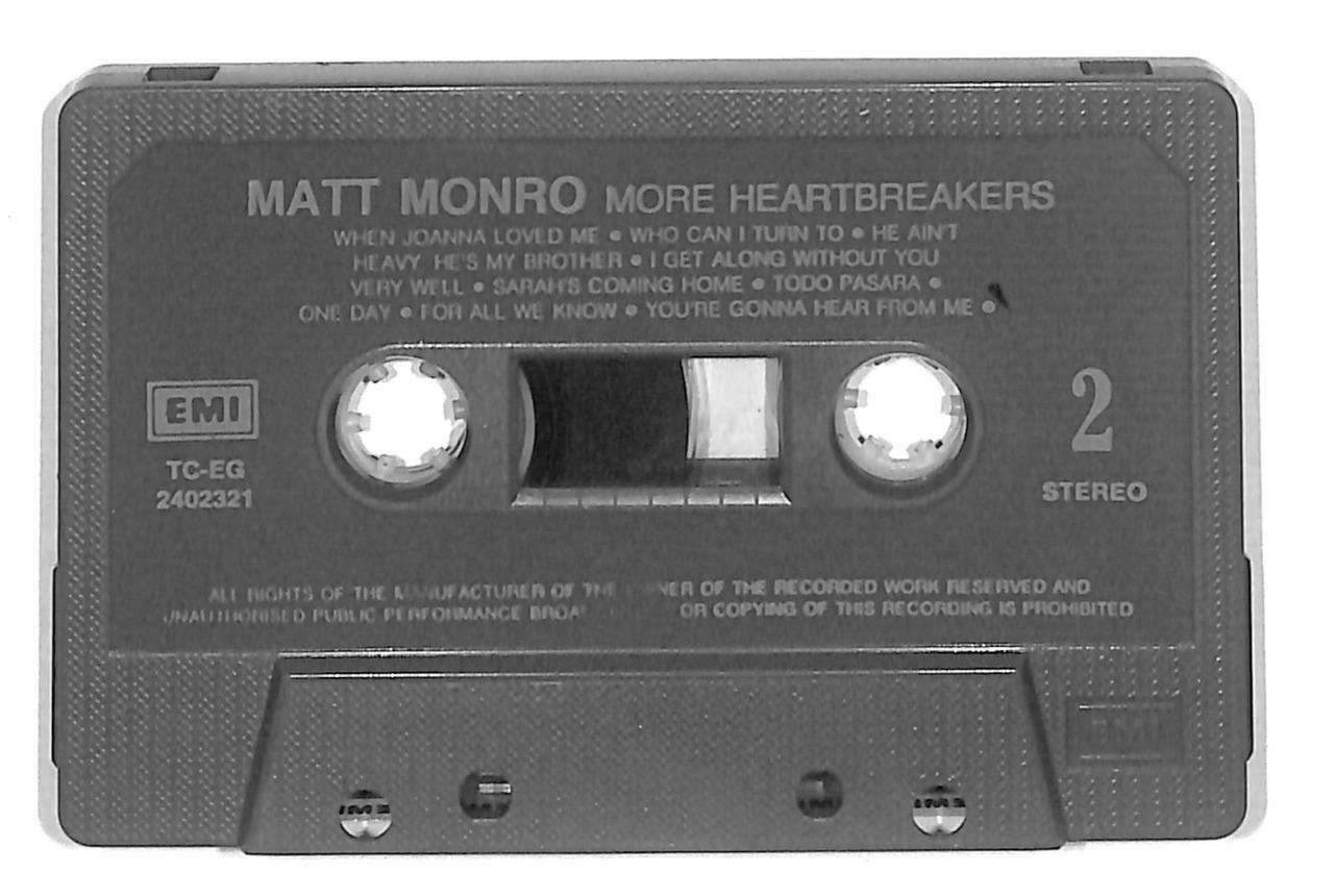 Rare Matt Monro More Heartbreakers Stardust EMI Malaysia English Cassette CT884