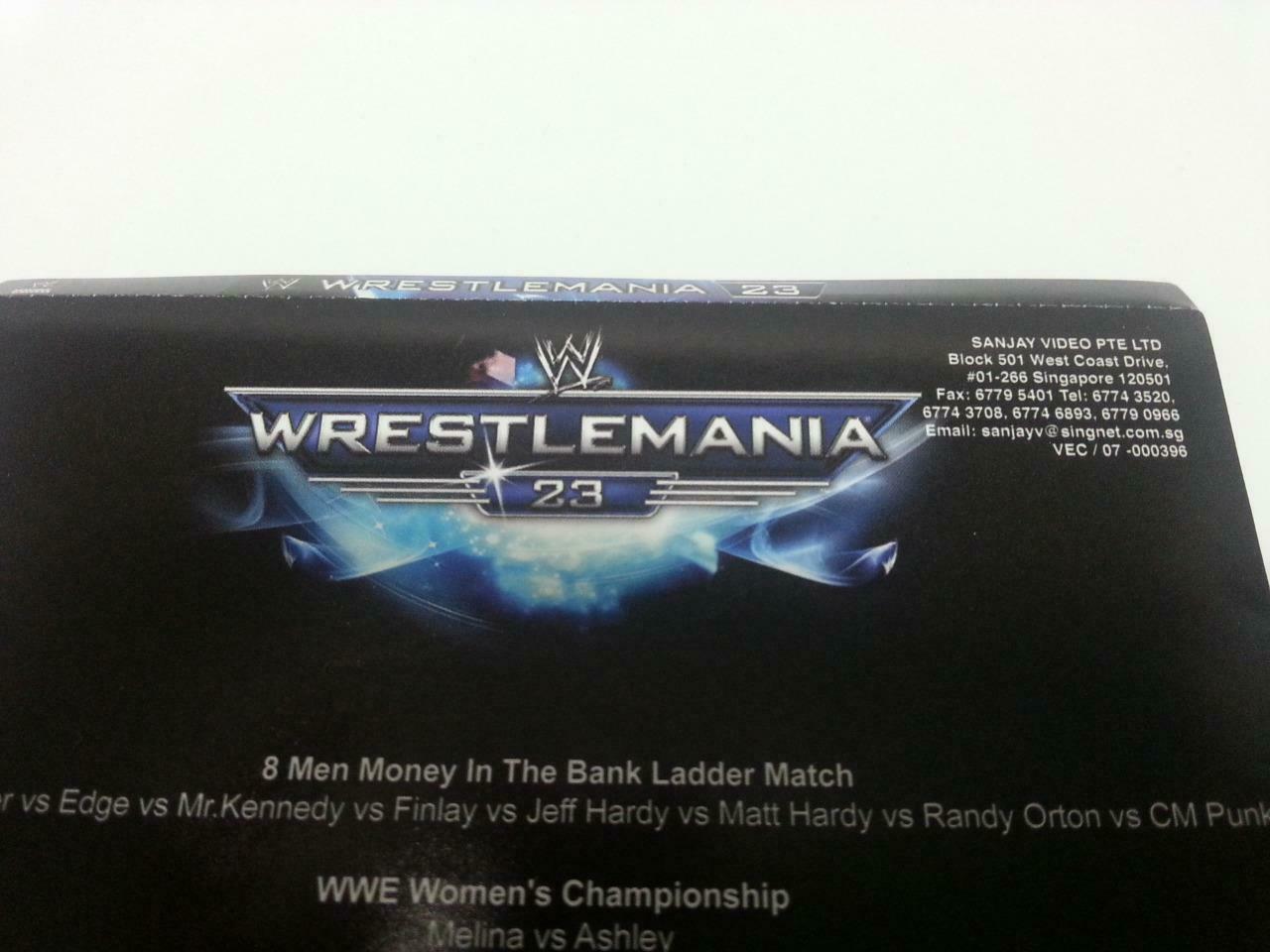 WWE WWF Wrestling Westlemania (23) 2007 Singapore Only 4x VCD Video CD OOP A847