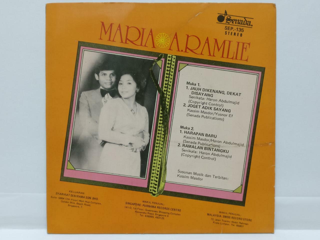 Malaysia Malay A. Ramlie & Maria Psych Garage Singapore 7" 45 Rpm EP (EP405)