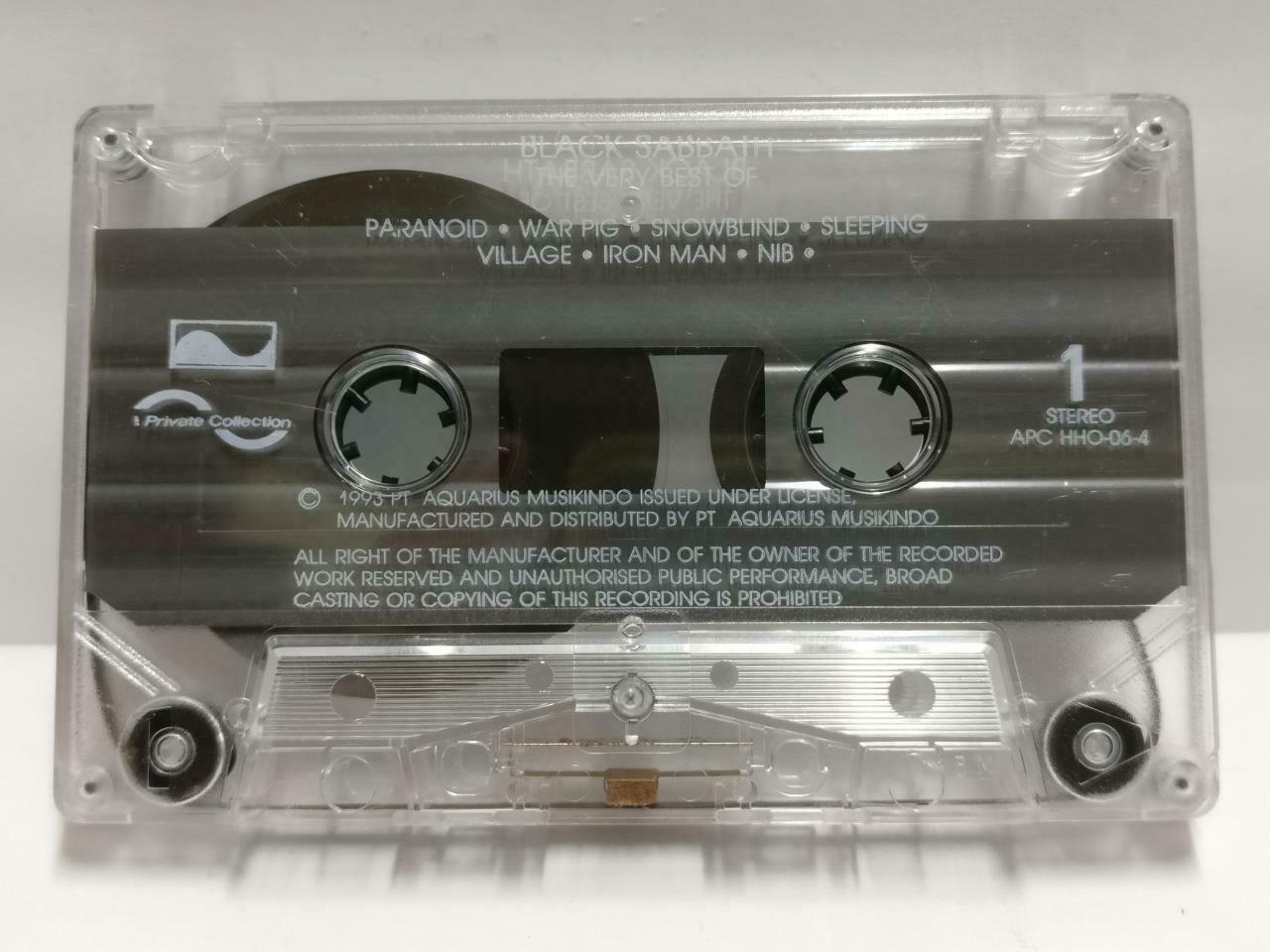 The Very Best Of Black Sabbath 1993 Rare Indonesia Only English Cassette CT470