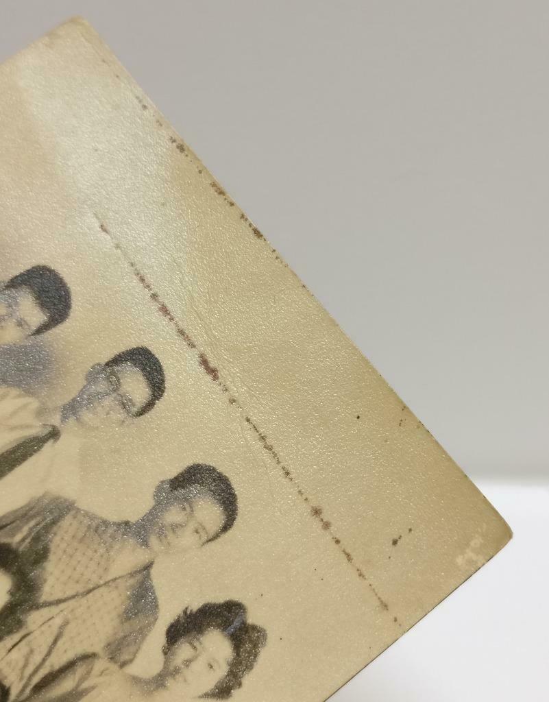 1960's Vintage Overseas Chinese Family Man Lady Portrait Studio B&W Photo (P553)