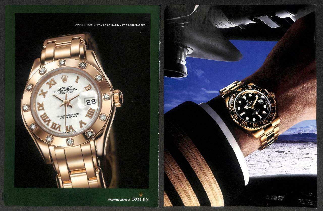 Vintage Rolex Watch Magazine Advertisement Print Ad x 5 (P923)