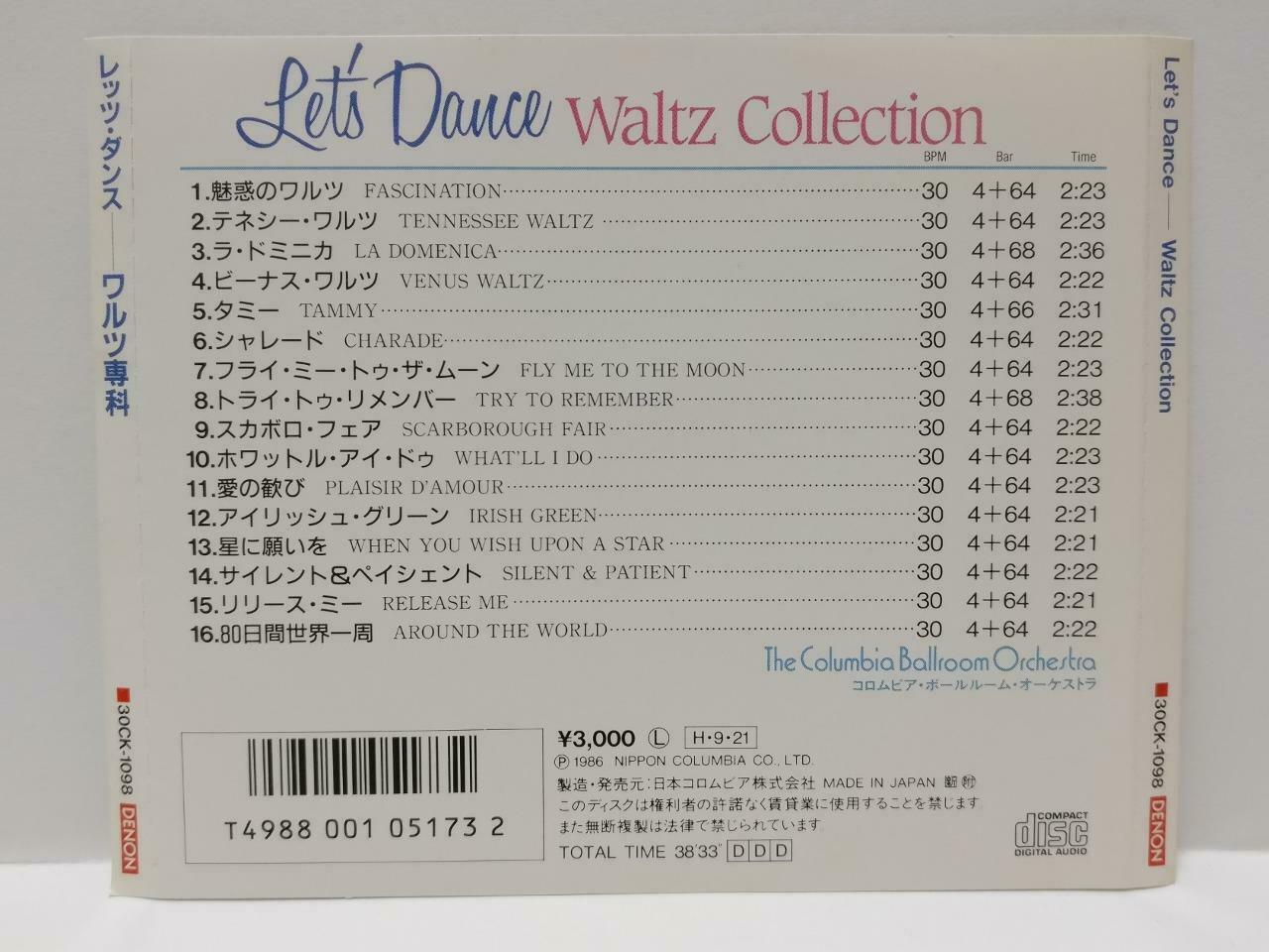Let's Dance Waltz Collection Ochestra Music 1986 Rare Denon Japan CD CDS473