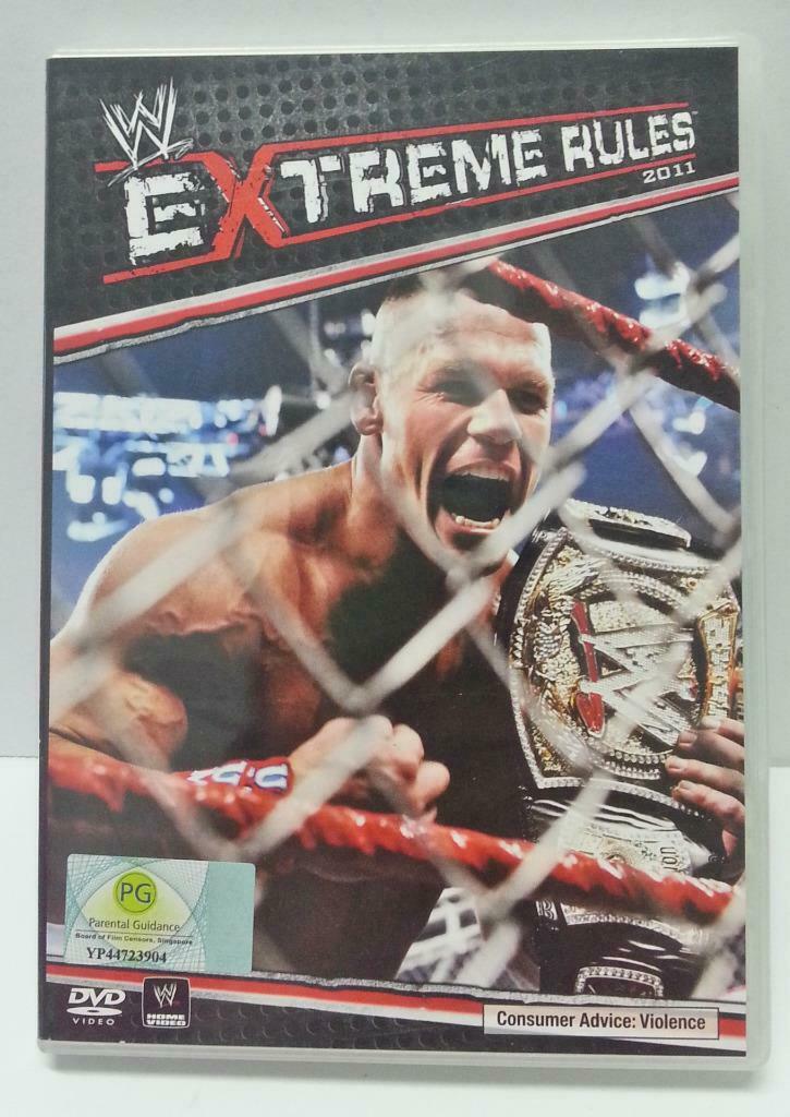WWE WWF Wrestling John Cena The Miz Extreme Rules 2011 Singapore Only DVD (A731)