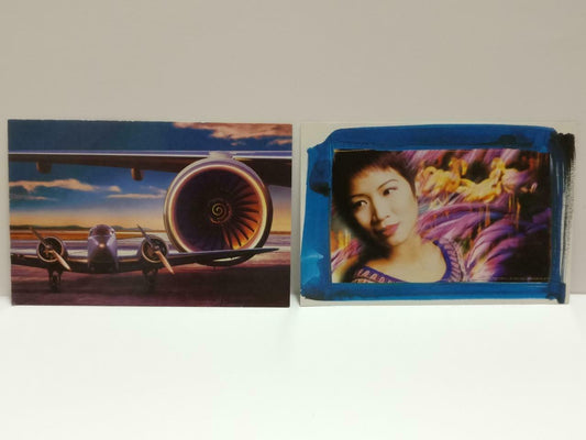 LUCKYPIGEON888 Singapore Airlines SIA Aircraft Plane Postcard Set Of 2 (E0442)