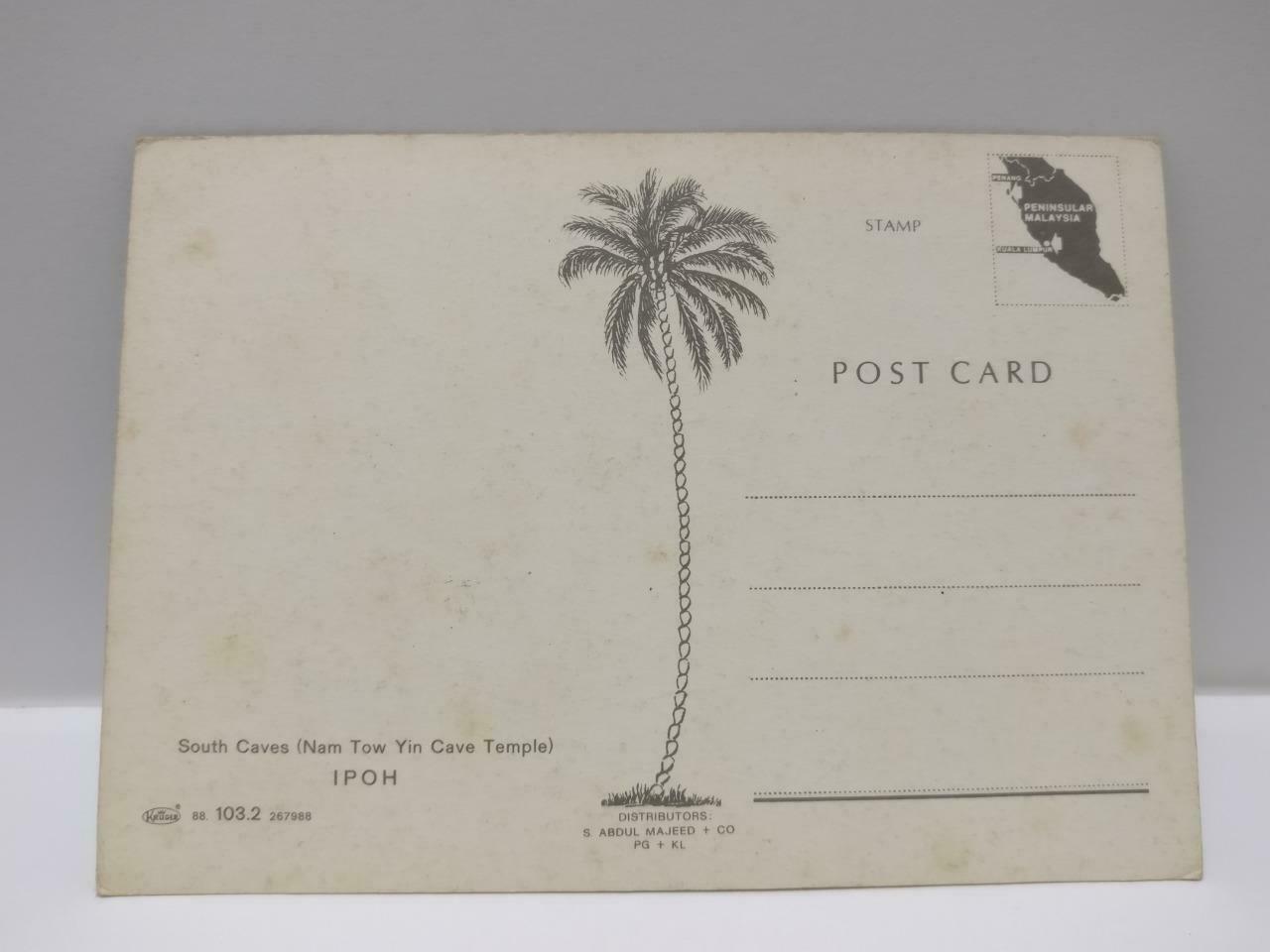 Vintage Malaysia Ipoh Nam Tow Yin Cave Temple Beautiful Scenery Postcard (P742)