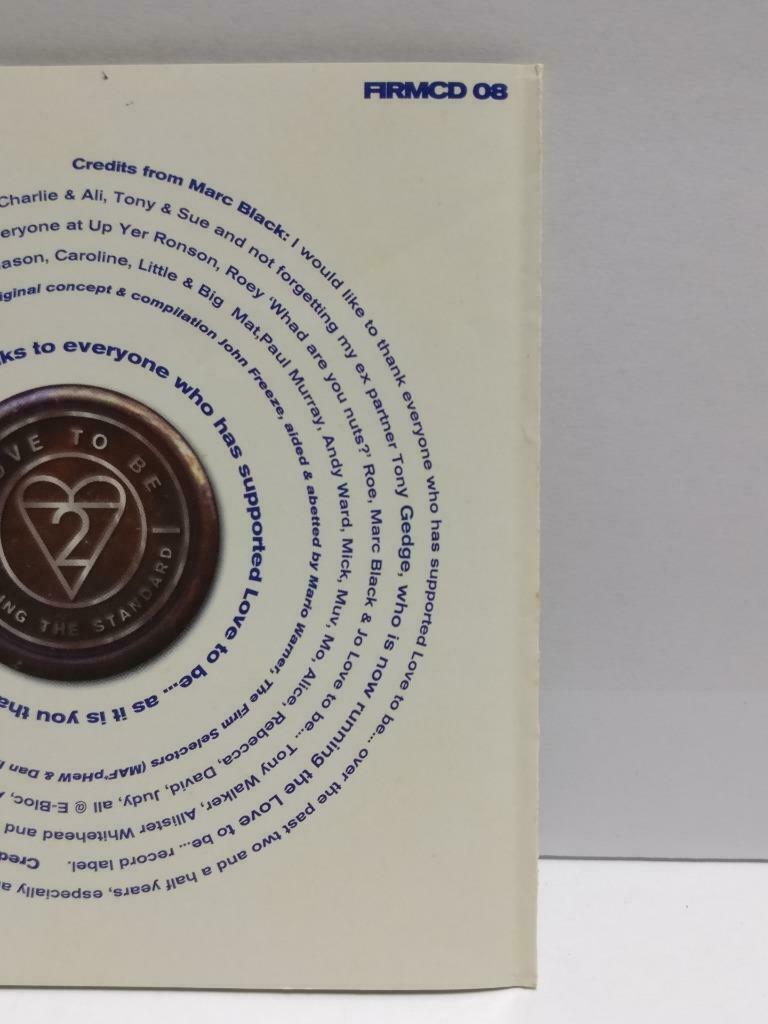 Love To Be... DJ Mix Buckley & Tony Walker Various Artist 1996 UK 2x CD (CDS329)