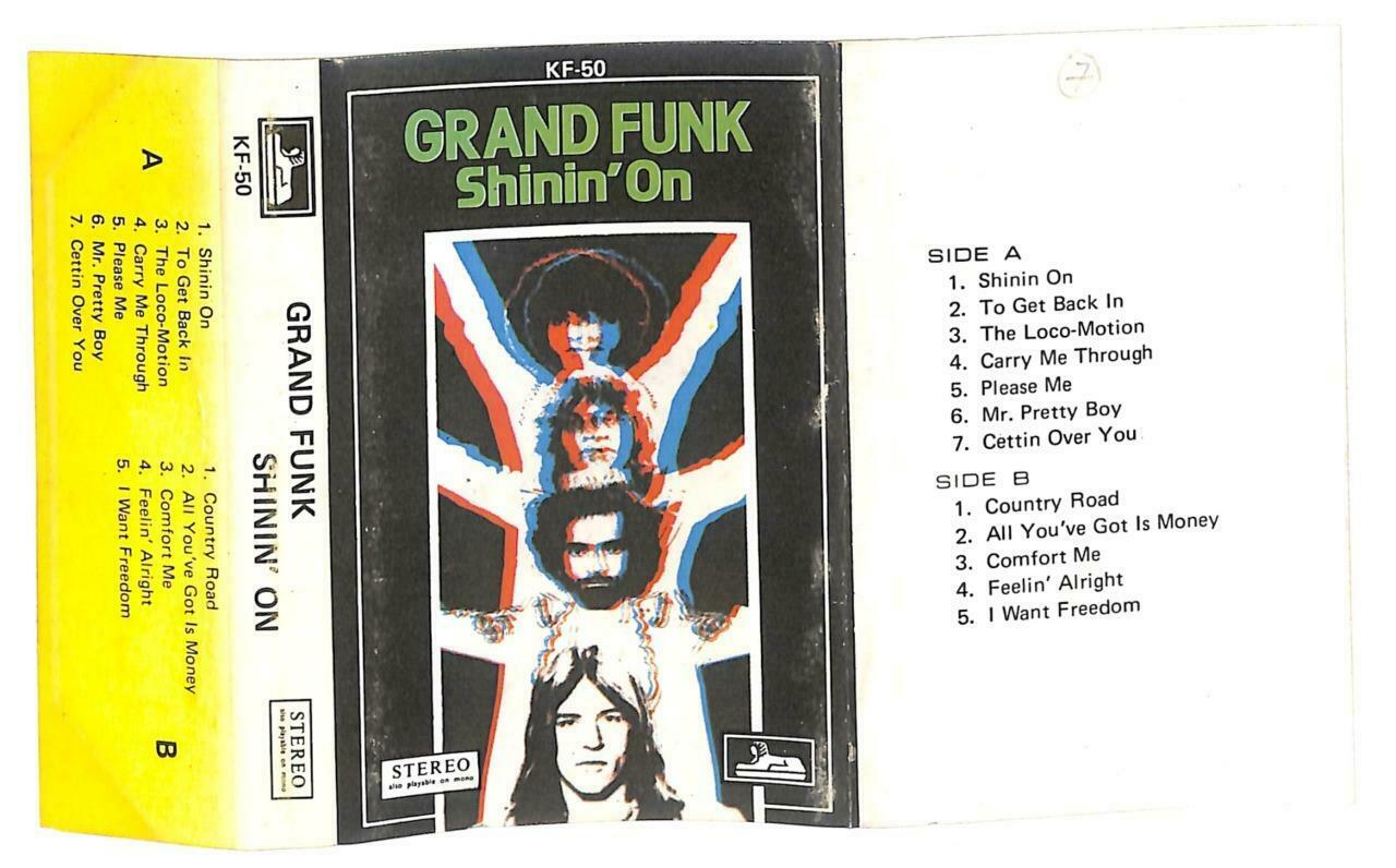 Rare Grand Funk Shinin'On I Want Freedom Singapore English Cassette CT940