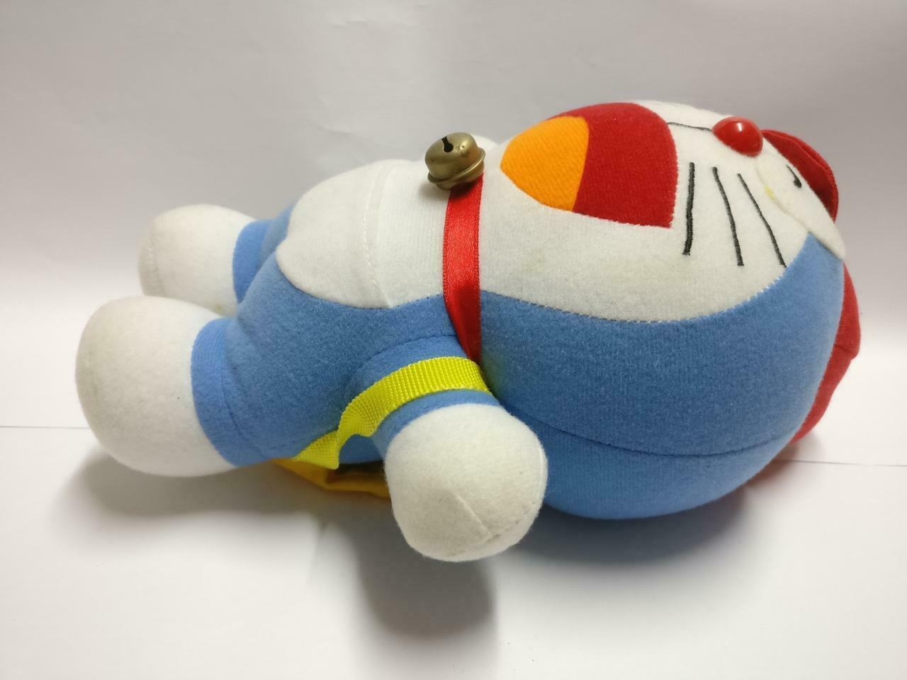 Doraemon With Backpack Red Hat Cap 9" Plush Soft Toy F/S (PTY009)