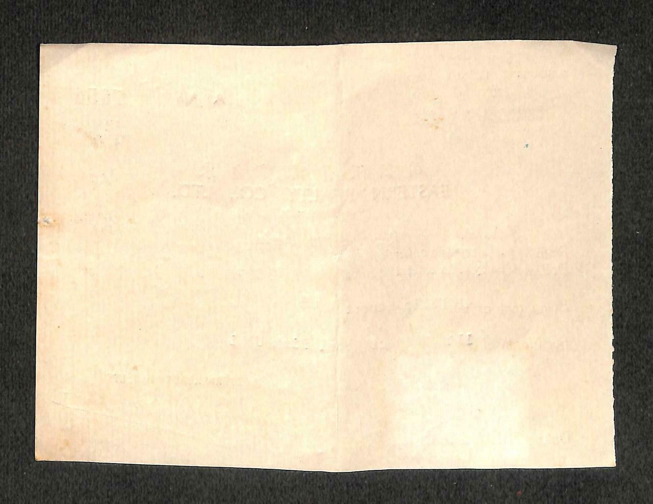 1966 Singapore 6 Cents Postage Fish Stamp Ephemera Rental Receipt (C1369)