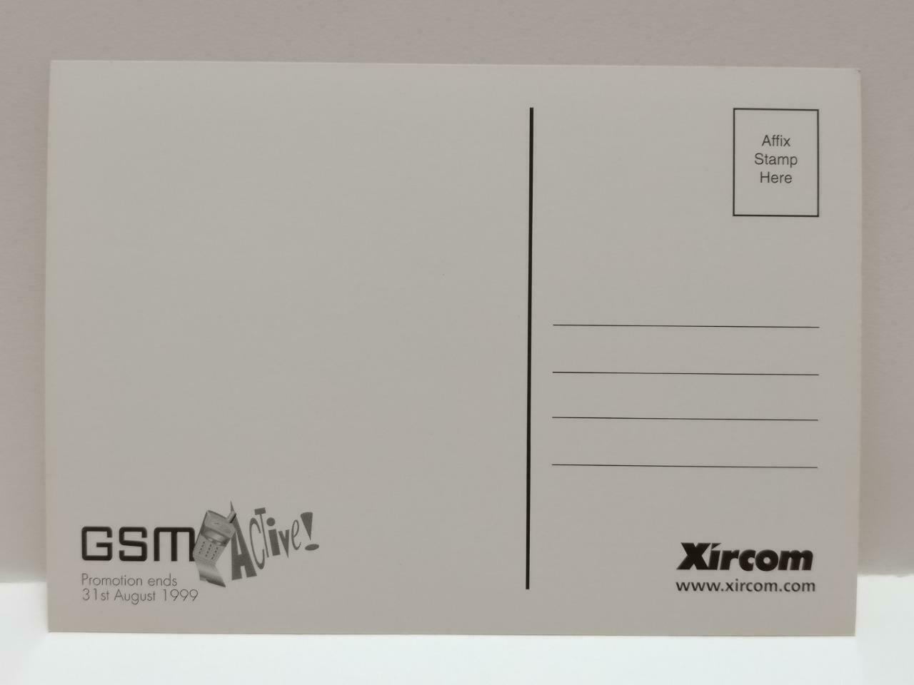 LUCKYPIGEON888 Xircom GSM Mobile Advert Car 1999 Singapore Ad Postcard (E0124)