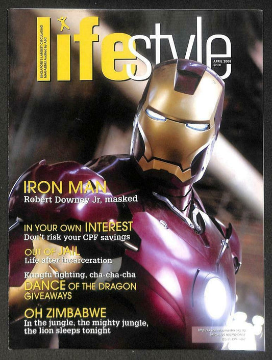 Singapore Lifestyle Magazine Iron Man Robert Downey Jr 2008 F/S M114 E
