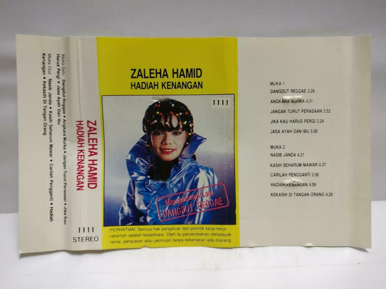 Malay Diva Zaleha Hamid Hadiah Kenangan Rare Singapore Melayu Cassette CT768