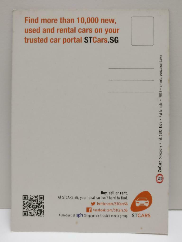 LUCKYPIGEON888 Never Drink & Drive Party Beers 2013 Singapore Postcard (E0072)