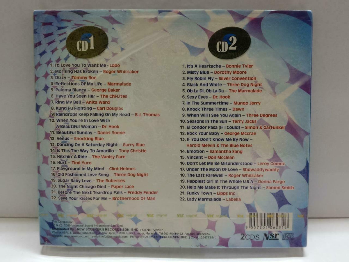 Sealed Various Artists Dr. Hook Marmalade LOBO Lipps 2009 Malaysia 2x CD (CD907)