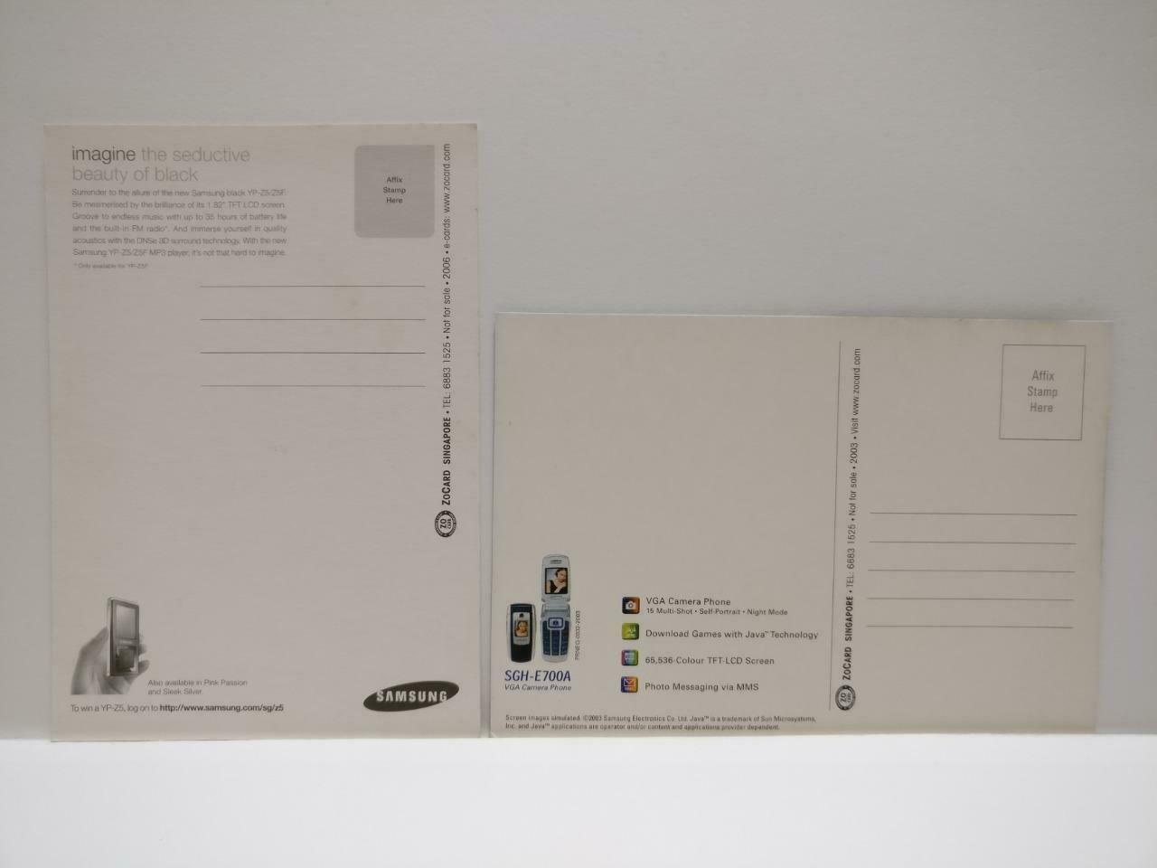 LUCKYPIGEON888 Samsung Mobile Handphone Cellphone Ad Postcard Lot Of 4 (E0473)