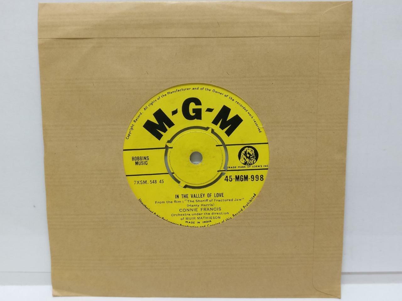 Connie Francis You Always Hurt The One You Love India 7" EP  (EP031)
