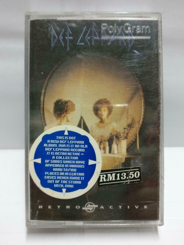 Def Leppard Retro Active 1993 Mega Rare Malaysia English Cassette CT542