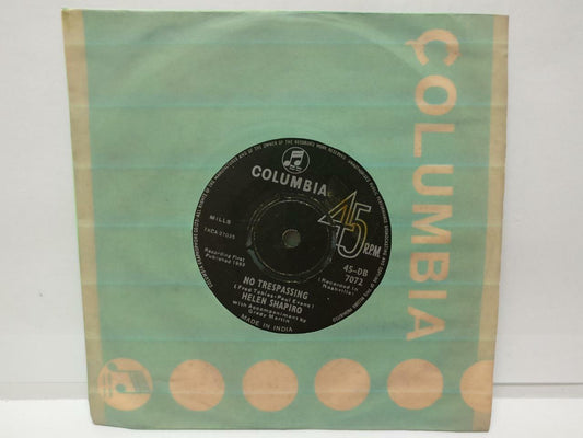 Helen Shapiro No Trespassing 1963 Columbia Rare India 7" EP English (EP003)