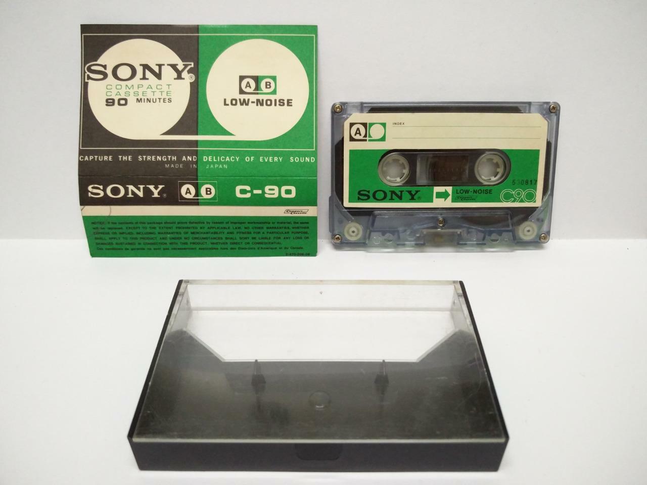 Used Blank Tapes Sony C-90 90 Mins Japan Cassette Tape x 01 (CT022)