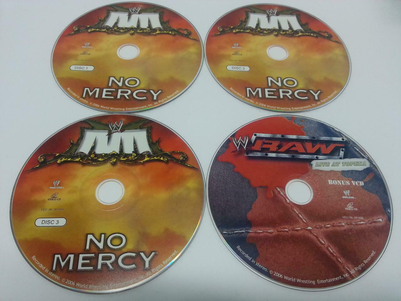 WWE WWF Wrestling RAW No Mercy 2006 Singapore Only 4x VCD Video CD OOP (A845)