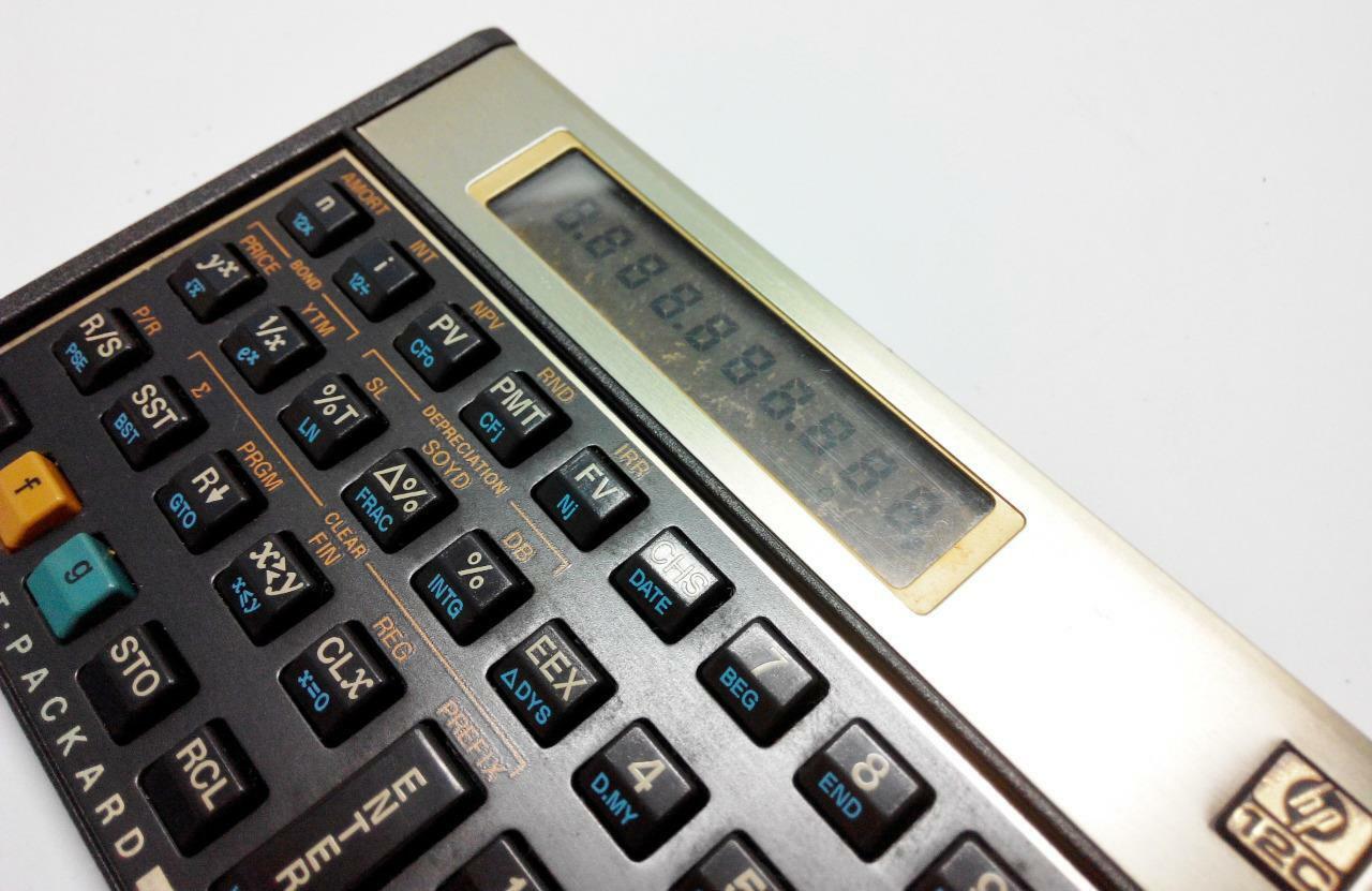 Vintage Hewlett-Packard HP 12C financial Calculator (CA008)