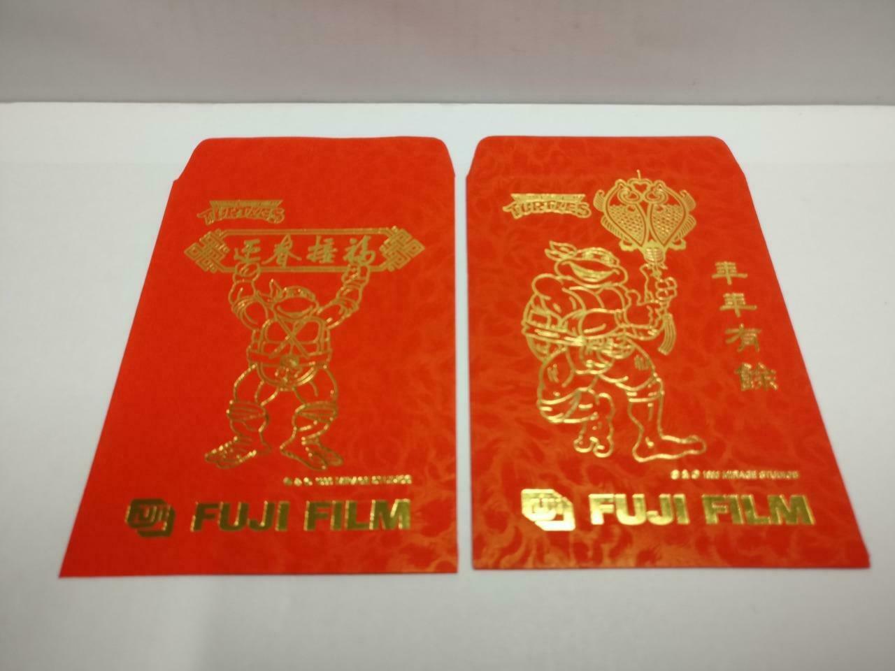 Rare Ninja Turtles TMNT Chinese New Year Red Packets Fujifilm Pocket 2pcs AC400
