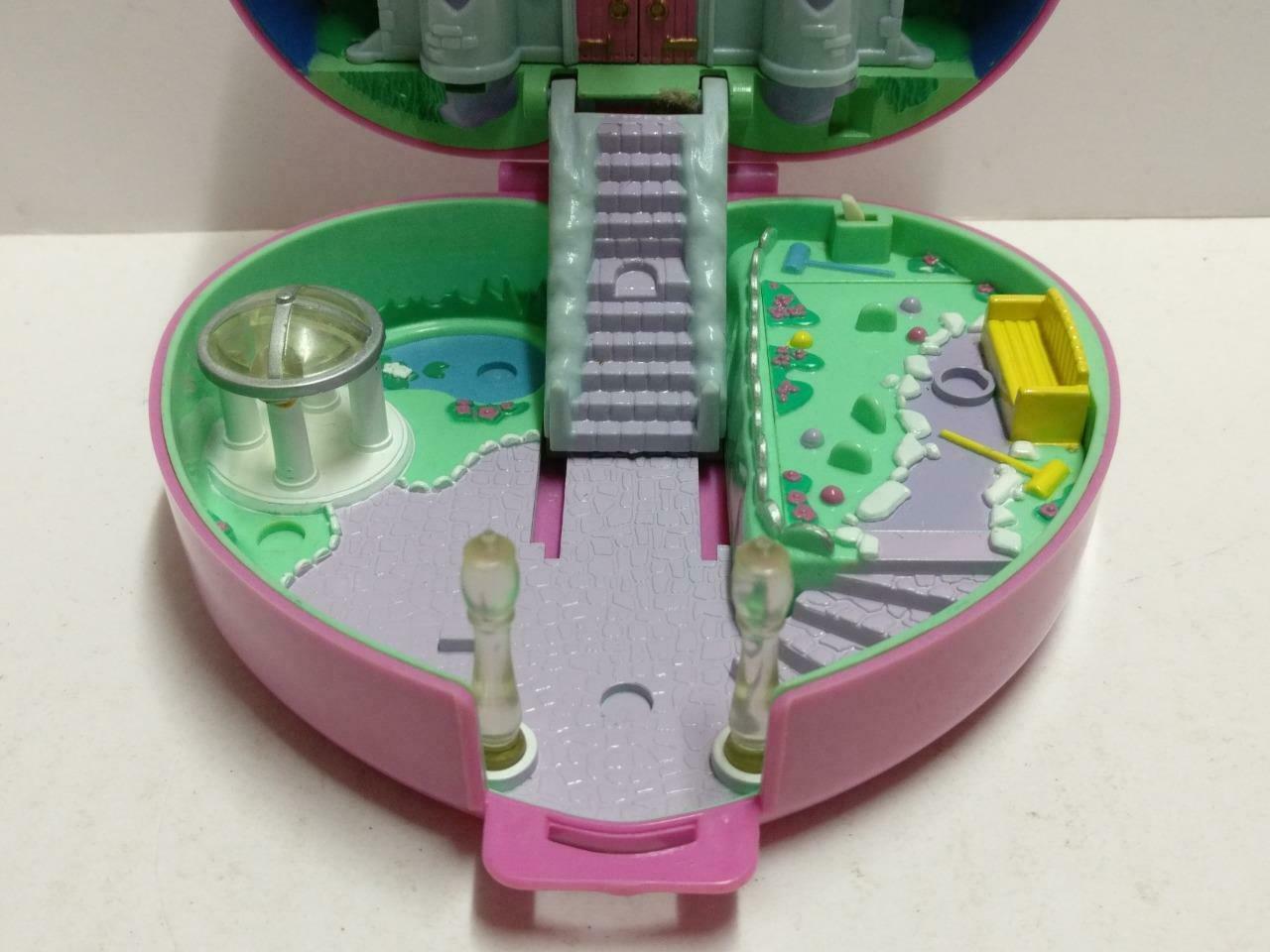 Vintage Polly Pocket 1992 Bluebird Castle Pink Heart Compact Only (FTY072)