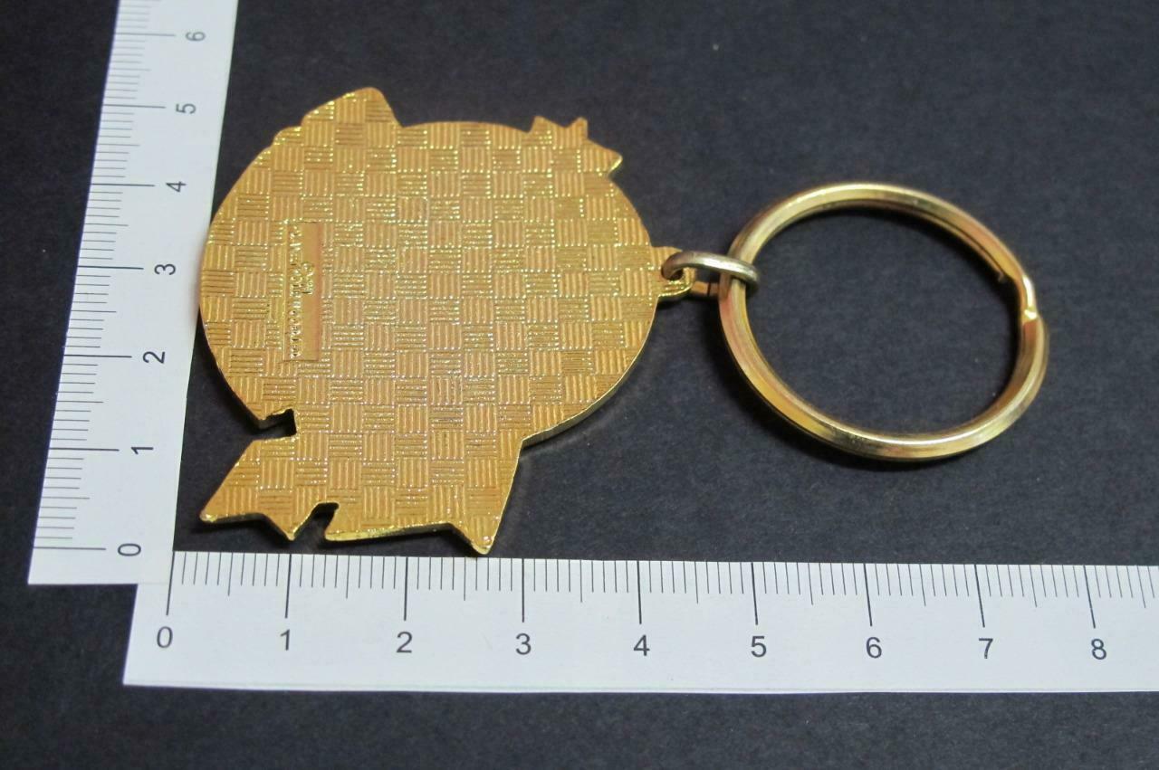 Rare Vintage Planet Hollywood Asia Hong Kong Gold Tone Keychain Keyring F/S A022