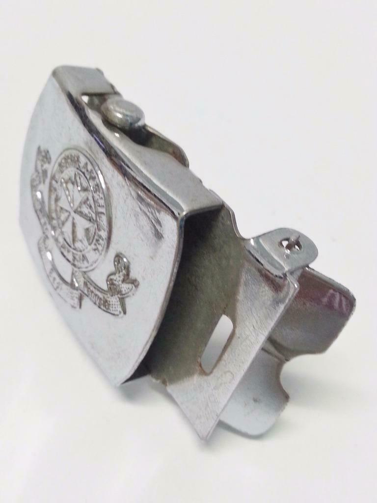 Rare Vintage Malaysia St. John Ambulans Ambulance Metal Belt Buckle (B206)